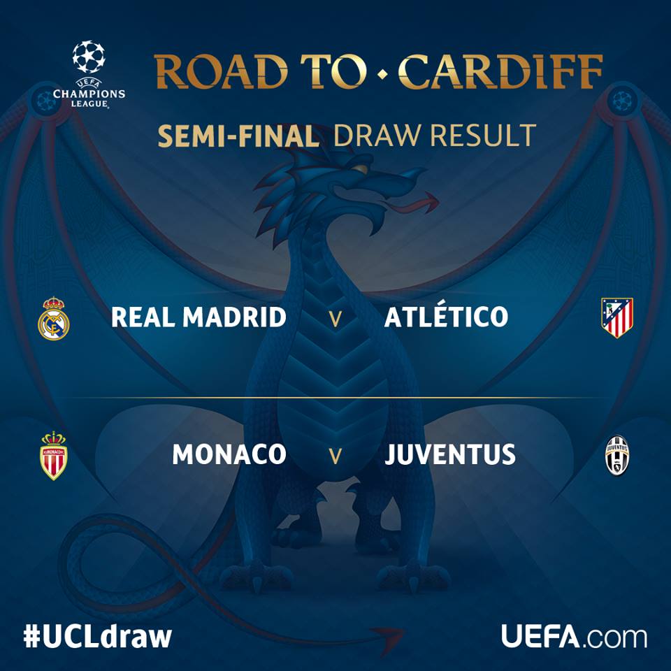 UEFA Champions League Semi Final Draw • Okay.ng