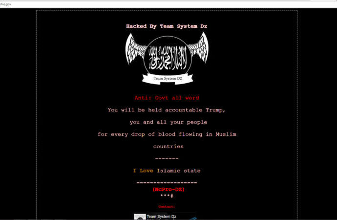 ISIS Group Hacked Down US States Govt Websites kasich hack isis 690x450 - ISIS Group Hacked Down US States Govt Websites