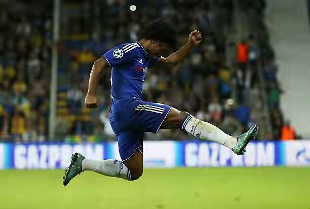 Barcelona Could Turn To Chelsea's Willian willian of chelsea celebrates scoring his teams second goal during picture id498626902 - Barcelona Could Turn To Chelsea's Willian