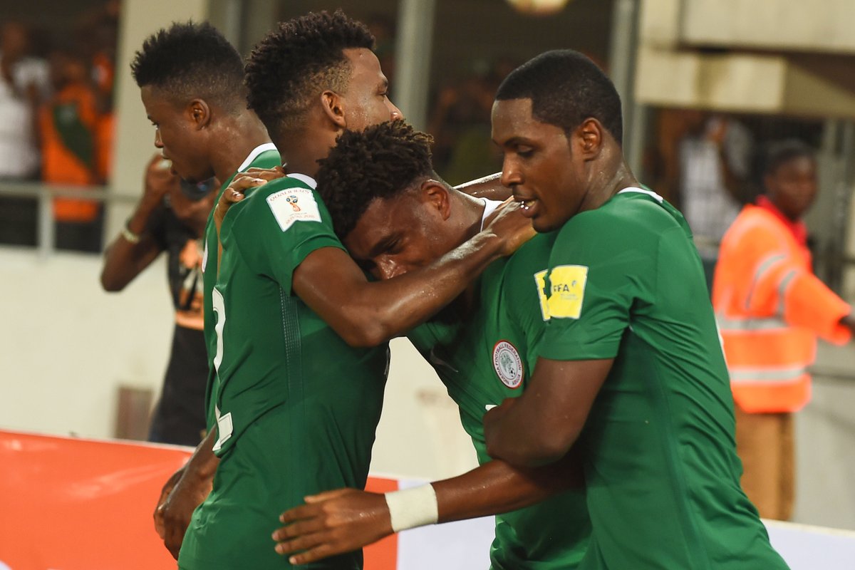 FIFA, CAF Launch Investigation Into Nigeria-Zambia World Cup Qualifier Game Alex Iwobi Celebrates 1 - FIFA, CAF Launch Investigation Into Nigeria-Zambia World Cup Qualifier Game