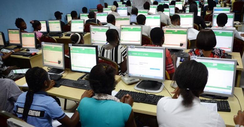 JAMB candidates writing examination