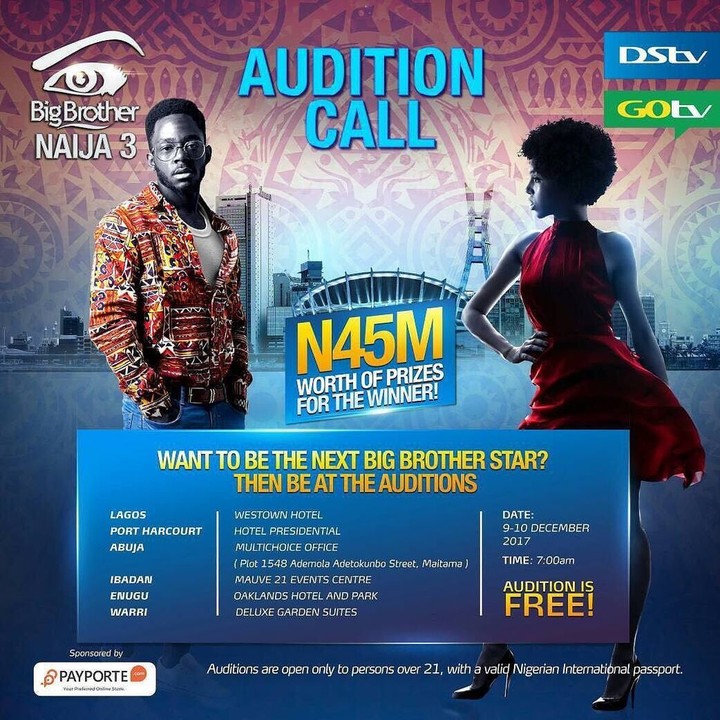 #BBNaija: Big Brother Naija Returns with Third Edition In 2018, Calls For Audition