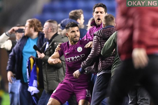 FA Cup fined Manchester City £50,000 for failing to control players against Wigan Wigan Athletic v Manchester City The Emirates FA Cup Fifth Round - FA Cup fined Manchester City £50,000 for failing to control players against Wigan