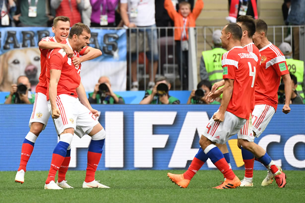 Russia Thrash Saudi Arabia 5-0 in 2018 FIFA World Cup Opener Russia vs Saudi - Russia Thrash Saudi Arabia 5-0 in 2018 FIFA World Cup Opener