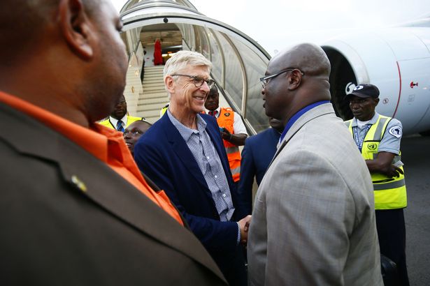 Arsene Wenger In Liberia