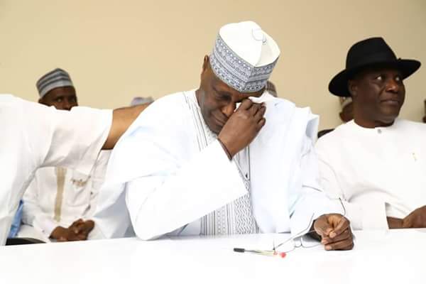 Atiku breaks down in tears