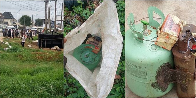 PHOTOS: Bomb Discovered in Asaba, Delta bomb in delta - PHOTOS: Bomb Discovered in Asaba, Delta