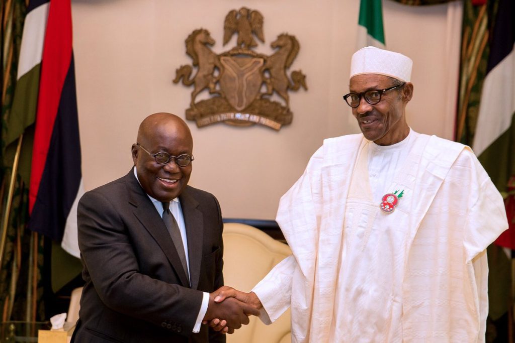 President Muhamadu Buhari of Nigeria and Ghana’s Akufo-Addo.