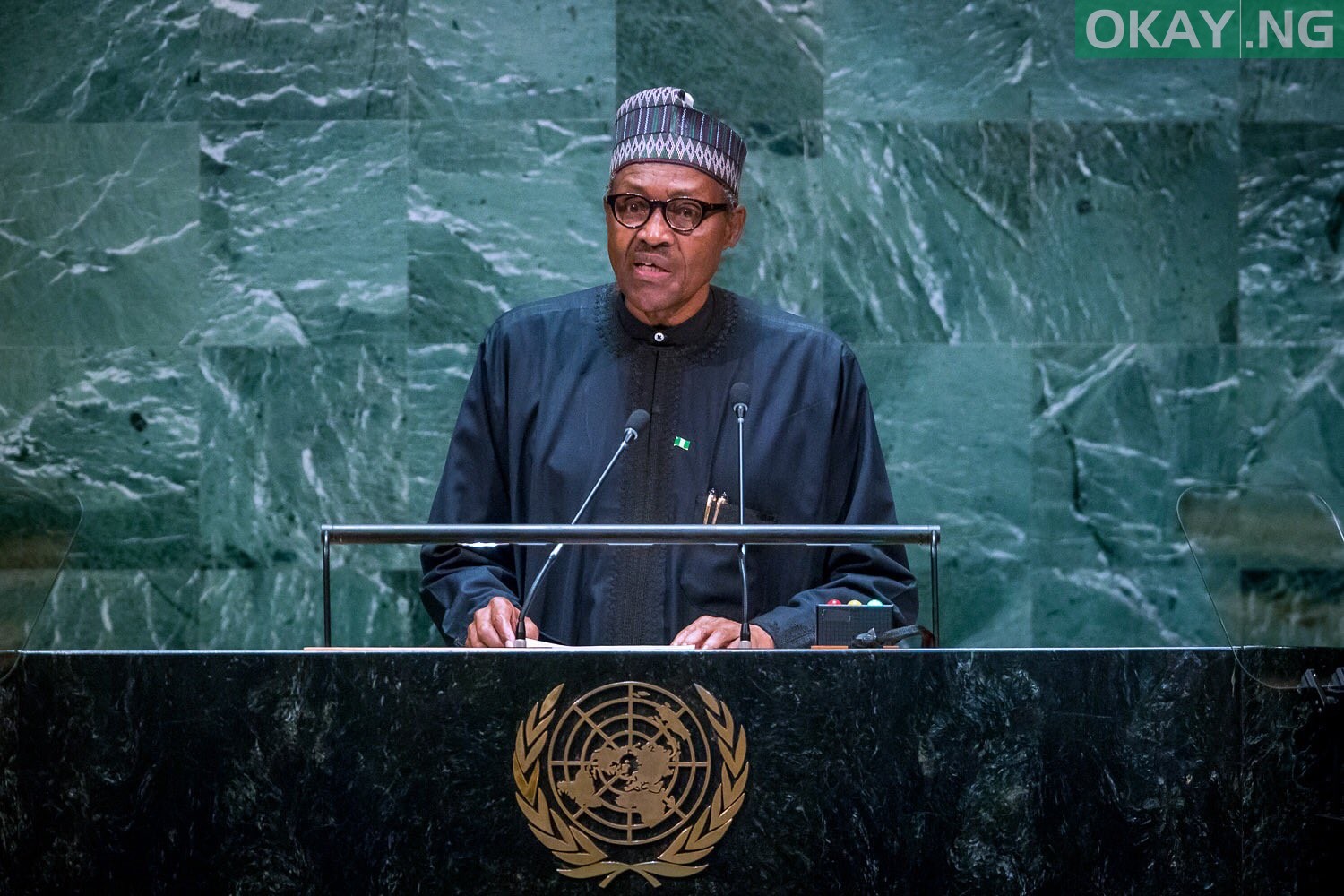 President Muhammadu Buhari addresses World leaders at United Nation General Assembly