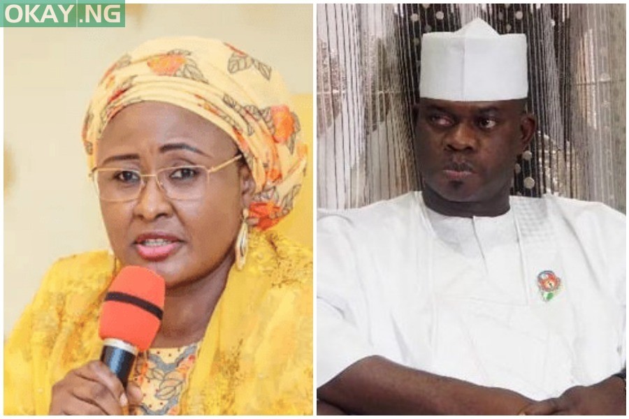 Aisha Buhari and Yahaya Bello