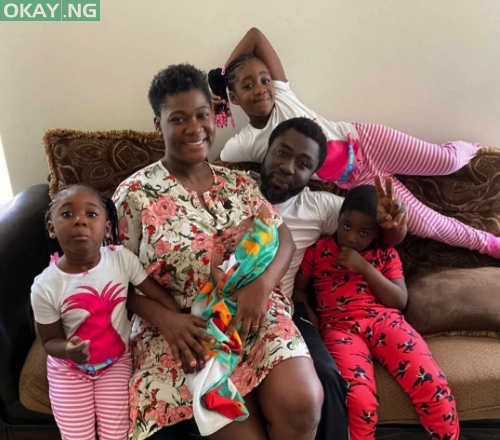 Mercy Johnson and her family