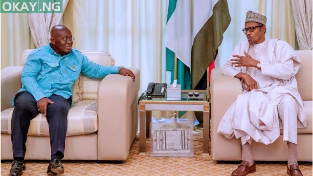 Ghanaian President, Nana Akufo-Addo and President Muhammadu Buhari