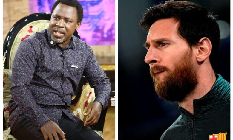 T.B Joshua and Messi