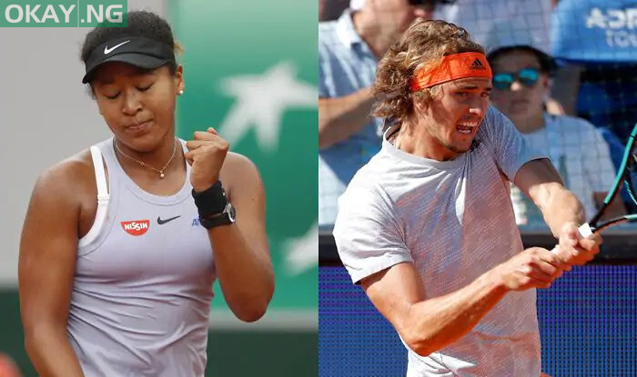 Naomi Osaka and Alexander Zverev