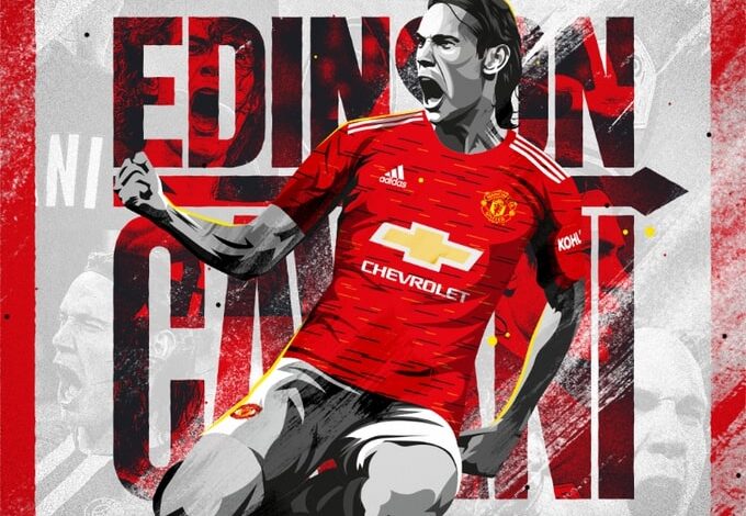 Edinson Cavani joins Manchester United