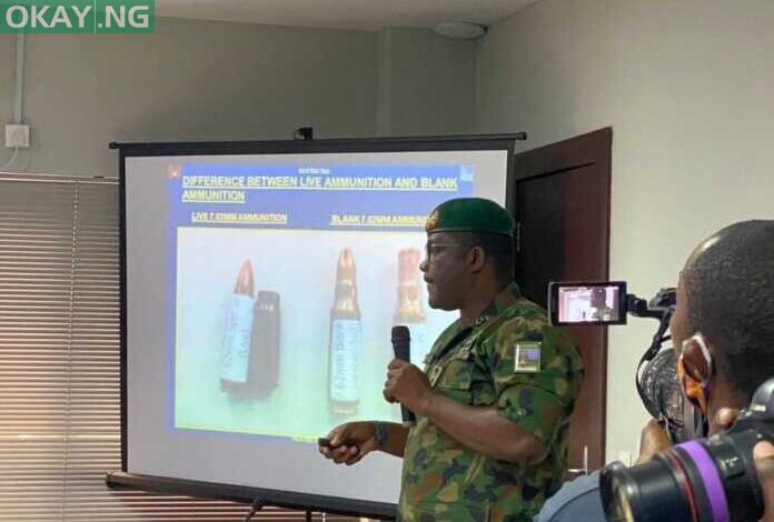 Brig. Gen. Ahmed Taiwo speaking before the Lagos judicial panel