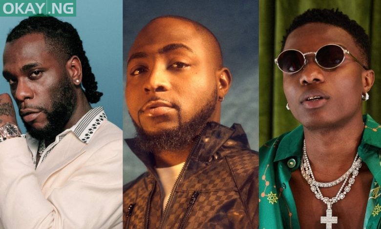 Burna Boy, Davido and Wizkid