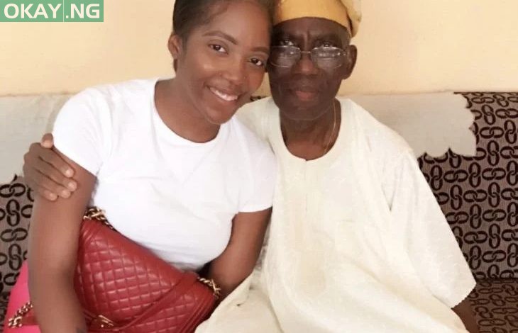 Tiwa Savage and her father