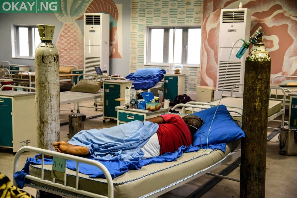 A COVID-19 treatment centre in Lagos, Nigeria