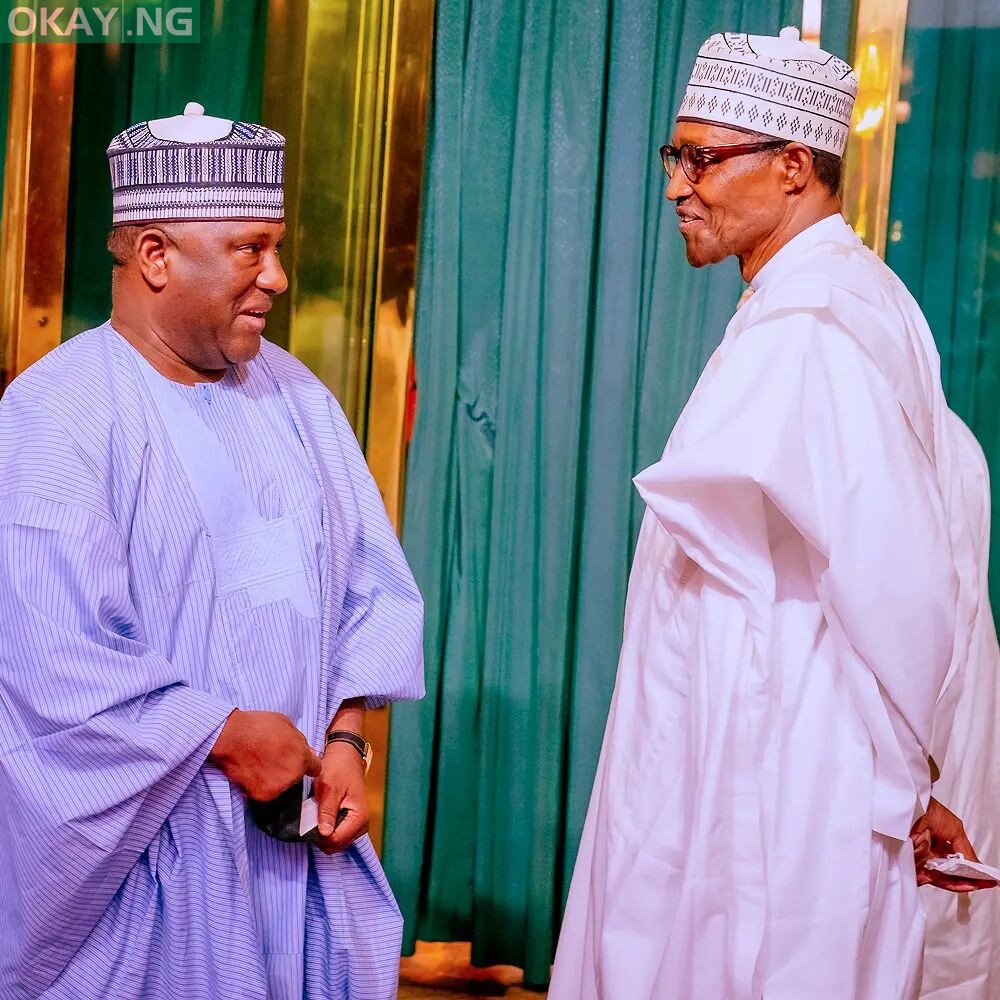 President Muhammadu Buhari alongside BUA Chairman Abdulsamad Rabiu