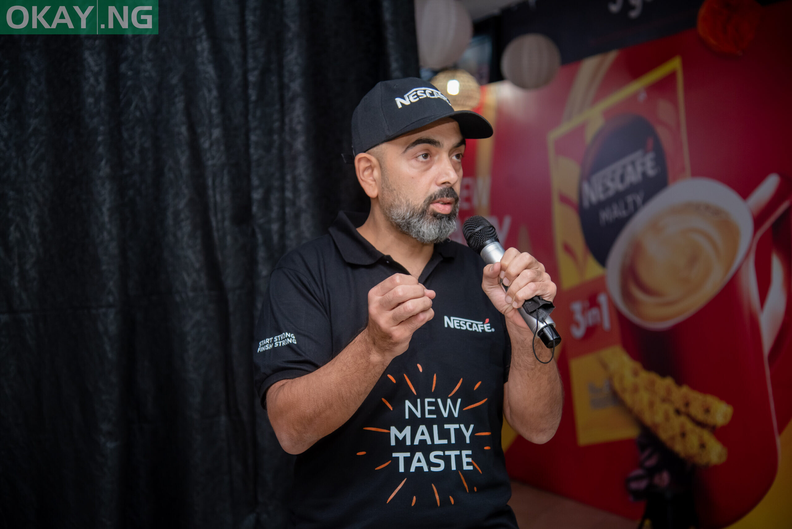 Managing Director of Nestlé Nigeria PLC, Wassim Elhusseini, speaking at the launch of the new NESCAFÉ Malty 3in1 in Lagos recently