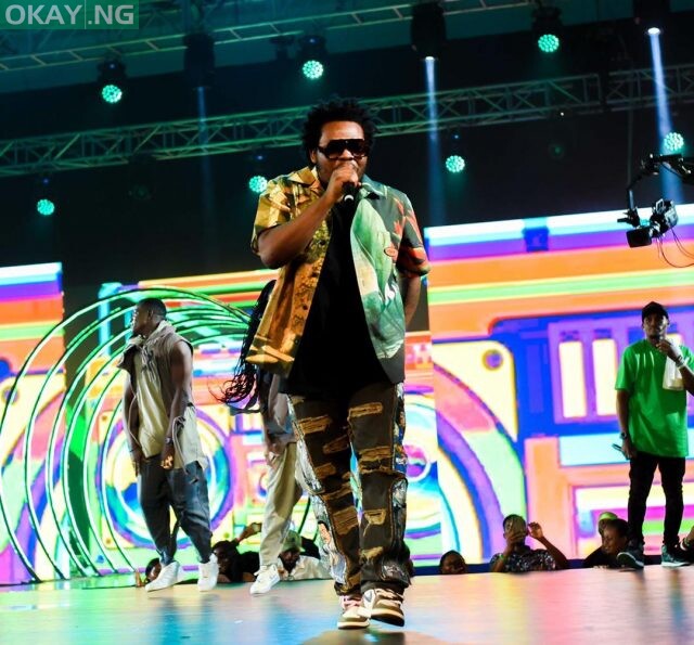 Olamide performing at the semi final of GLO Battle of the Year