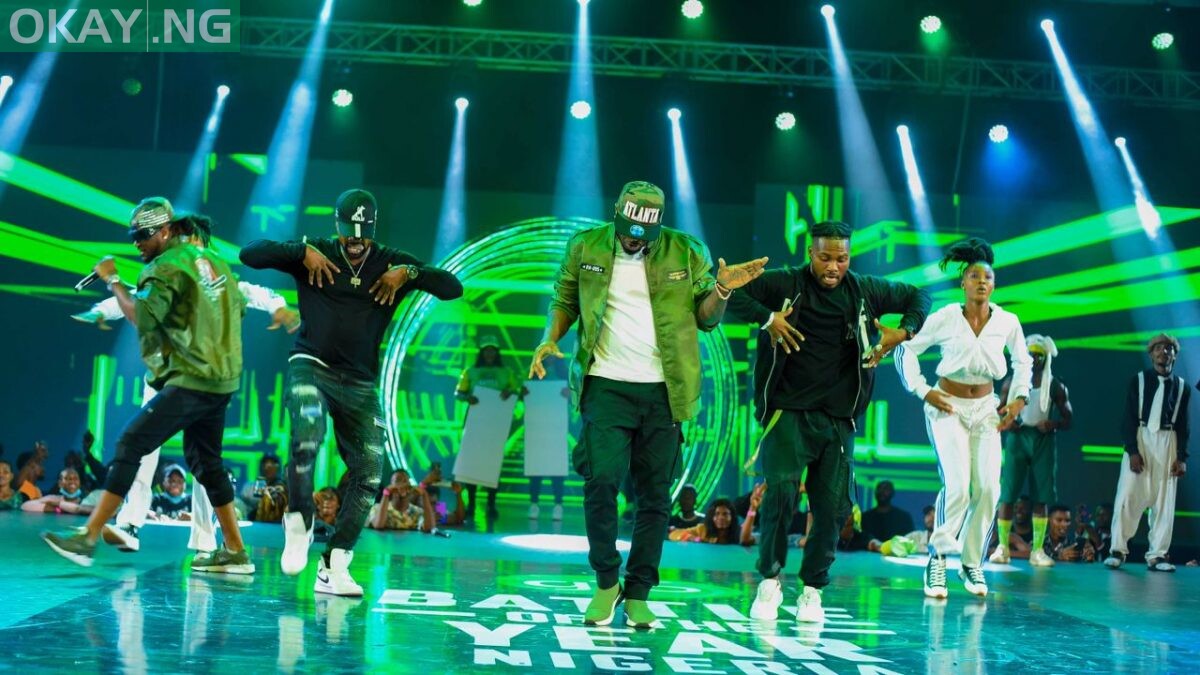 P-Square performing at the GLO Battle of the Year semi-finals