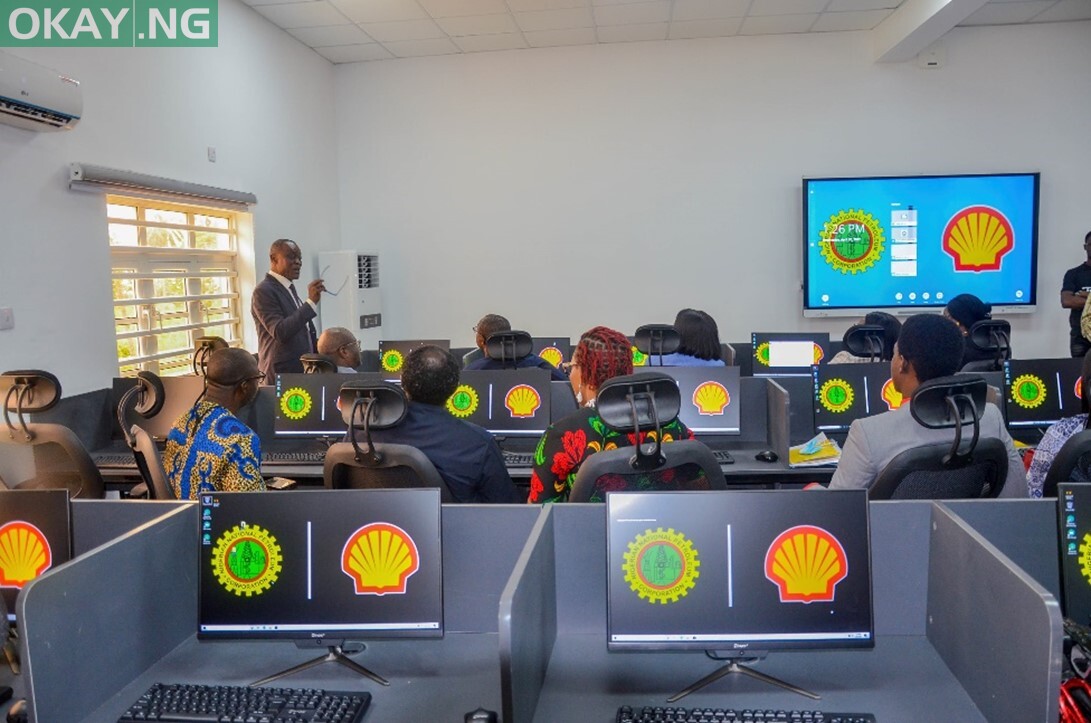 A view of one of the lecture halls of the fully equipped 100-seater Information and Communication Technology ICT two storey building donated by NNPC and SNEPCo and their co-venturers to the Federal University of Petroleum Resources Effurun in Delta State