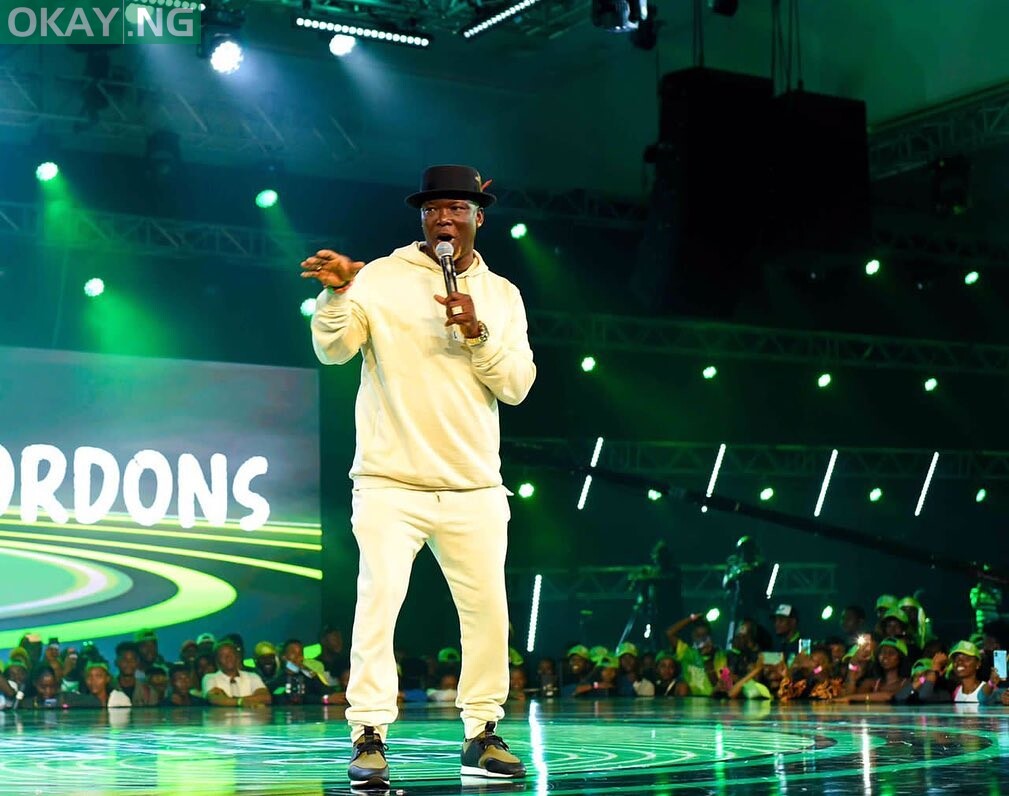 Gordons cracking the ribs of viewers at the Glo Battle of the Year Nigeria Grand finale