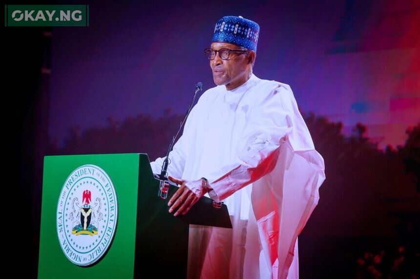 President Muhammadu Buhari delivering his speech at the unveiling of NNPC Limited in Abuja on Tuesday, 19th July 2022.