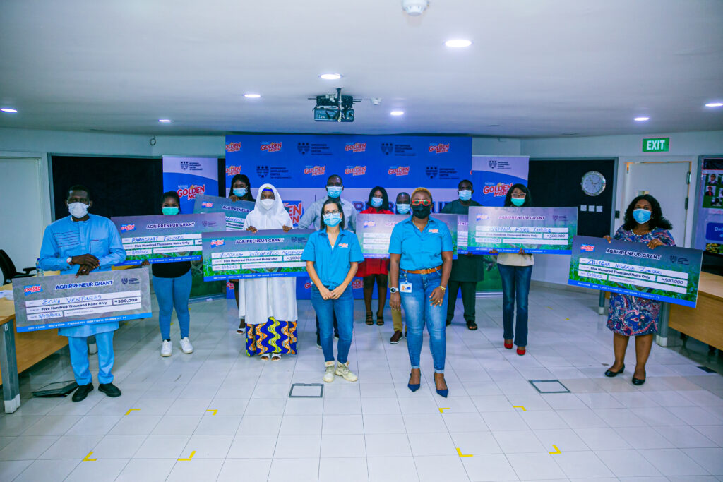 Participants/Beneficiaries of the project with Salome Azevedo, Business Executive Officer, Nestlé Central & West Africa and Ifeanyi Orabuche, Category and Marketing Manager Dairy, Nestlé Nigeria PLC
