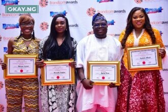 L-R: Co-founder, The Comms Avenue, Adedoyin Jaiyesimi; Corporate Communications Manager, Anglophone West Africa at Meta, Oluwasola Obagbemi; CEO, RED| For Africa, Ayodeji Rasaq; and Senior Brand Manager, Maltina, Onyebuchi Allanah at the Brandcom Awards 2022 in Lagos.