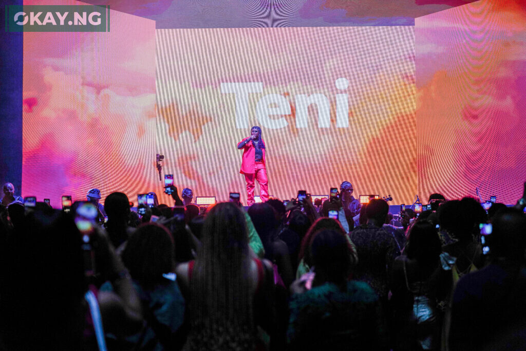 Teni the Entertainer performing at Meta’s #FlexNaija mixed reality event in Lagos