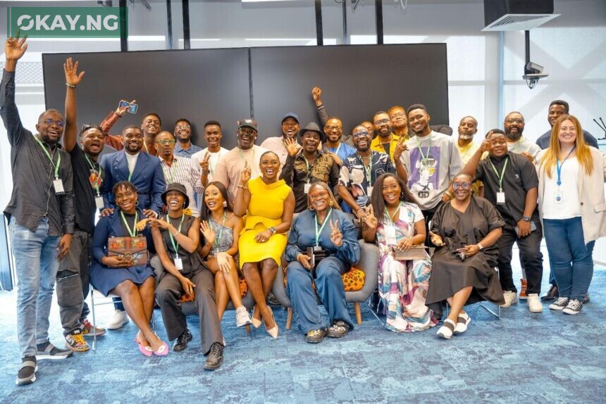 Cross-section of Content Creators with the Meta Africa team in Lagos during the Meta Creators Day event in Nigeria.