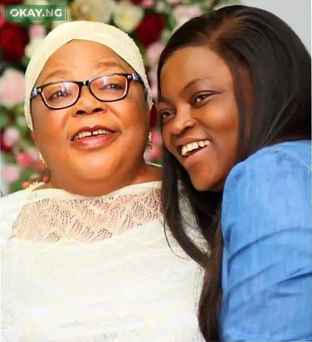 Funke Akindele and her late mother