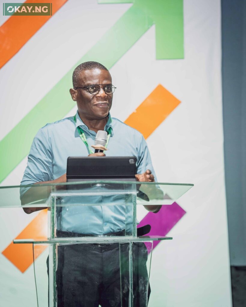 Olu Akanmu, President of OPay Nigeria, delivering his speech at GrowthCon 1.0 