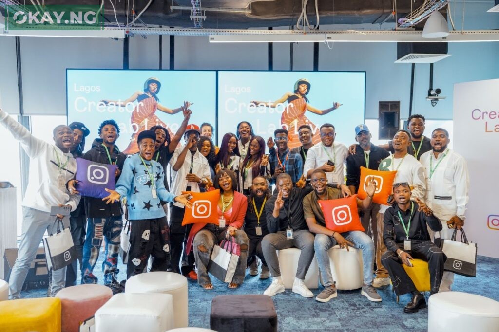 A cross-section of creators at the Creator Lab Live event in Lagos at the Meta office.