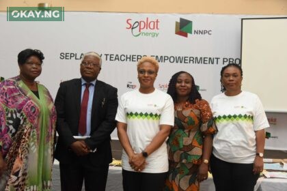 L-R: Director (Schools) Delta State Ministry of Education, Winifred Ighavbota; Community Adviser, Western Asset, NNPC E&P Ltd, Owunari Levi; Director, External Affairs & Sustainability, Seplat Energy Plc, Chioma Afe; Functioning Permanent Secretary, Edo State Ministry of Education, Ero Ugiagbe; and Corporate Social Responsibility Manager, Seplat Energy, Esther Icha, at the flag off of the Seplat Energy JV Seplat Teachers' Empowerment Programme (STEP) 2023 edition in Benin on Wednesday
