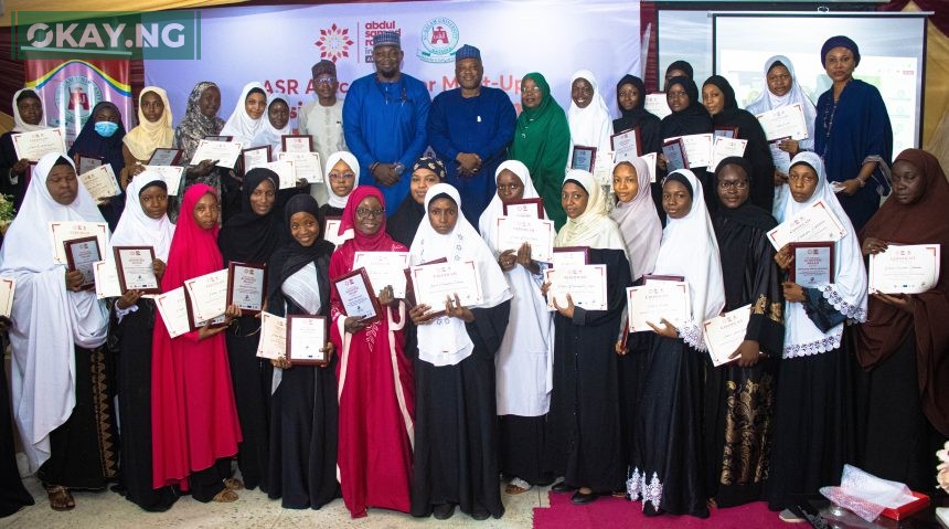 The ASR Africa/Al-Qalam University Mentor MeetUp Mentees at the closeout ceremony held in Al-Qalam University, Katsina State recently with Muhammed Nagasaki (SA to the Katsina Governor on Student Matters), Dr. Ubon Udoh (MD, ASR Africa), Prof. Nasiru Yauri (Vice Chancellor, Al-Qalam University), Professor Amina Muhammad Sani (Deputy Vice Chancellor) and the ASR Team.